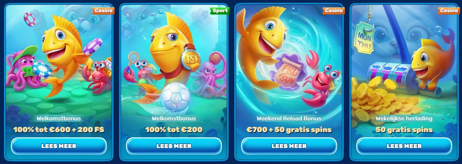 Spinfin Casino Bonussen